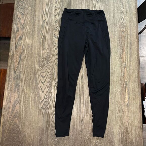 ClimateRight by Cuddl Duds Plush Warmth Base Layer Legging High-Rise Black Small - Picture 1 of 7